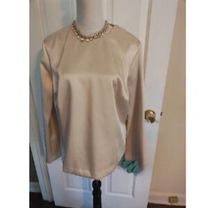 H&M Cream Satin Blouse